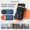 image:imageSpark Paws 365 Dog Shoes  AllSeason Boots for Winter Snow amp Hot Pavement365 Black Orange