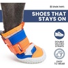 image:imageSpark Paws 365 Dog Shoes  AllSeason Boots for Winter Snow amp Hot PavementOrange Blue