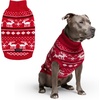 image:imageSpark Paws Christmas Knit Dog Sweater  Ultra Soft Warm Winter Dog SweaterDasher Red