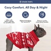 image:imageSpark Paws Christmas Knit Dog Sweater  Ultra Soft Warm Winter Dog SweaterDasher Red