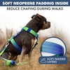 image:imageSpark Paws Comfort Control No Pull Dog Harness  Heavy Duty Front ClipLime Wave