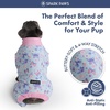 image:imageSpark Paws Dog Pajamas  Stretch Onesie Recovery Full Leg Surgery Suit PJSButterfly Dreams