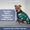 image:imageSpark Paws Dog Pajamas  Stretch Onesie Recovery Full Leg Surgery Suit PJSDinosaurs