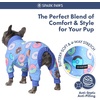 image:imageSpark Paws Dog Pajamas  Stretch Onesie Recovery Full Leg Surgery Suit PJSDonuts