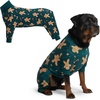 image:imageSpark Paws Dog Pajamas  Stretch Onesie Recovery Full Leg Surgery Suit PJSGingerbread Man
