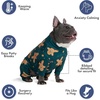 image:imageSpark Paws Dog Pajamas  Stretch Onesie Recovery Full Leg Surgery Suit PJSGingerbread Man