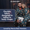 image:imageSpark Paws Dog Pajamas  Stretch Onesie Recovery Full Leg Surgery Suit PJSGingerbread Man