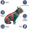 image:imageSpark Paws Dog Pajamas  Stretch Onesie Recovery Full Leg Surgery Suit PJSGreen and Red Plaid