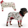 image:imageSpark Paws Dog Pajamas  Stretch Onesie Recovery Full Leg Surgery Suit PJSMistletoe