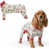 image:imageSpark Paws Dog Pajamas  Stretch Onesie Recovery Full Leg Surgery Suit PJSMistletoe