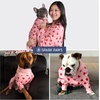 image:imageSpark Paws Dog Pajamas  Stretch Onesie Recovery Full Leg Surgery Suit PJSPink Hearts