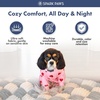 image:imageSpark Paws Dog Pajamas  Stretch Onesie Recovery Full Leg Surgery Suit PJSPink Hearts