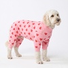 image:imageSpark Paws Dog Pajamas  Stretch Onesie Recovery Full Leg Surgery Suit PJSPink Hearts