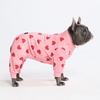 image:imageSpark Paws Dog Pajamas  Stretch Onesie Recovery Full Leg Surgery Suit PJSPink Hearts