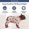 image:imageSpark Paws Dog Pajamas  Stretch Onesie Recovery Full Leg Surgery Suit PJSSanta and Rudolph