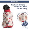 image:imageSpark Paws Dog Pajamas  Stretch Onesie Recovery Full Leg Surgery Suit PJSSanta and Rudolph