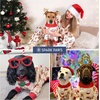 image:imageSpark Paws Dog Pajamas  Stretch Onesie Recovery Full Leg Surgery Suit PJSSanta and Rudolph