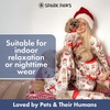 image:imageSpark Paws Dog Pajamas  Stretch Onesie Recovery Full Leg Surgery Suit PJSSanta and Rudolph