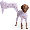 image:imageSpark Paws Dog Pajamas  Stretch Onesie Recovery Full Leg Surgery Suit PJSWhen Pigs Fly  Purple