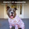image:imageSpark Paws Dog Pajamas  Stretch Onesie Recovery Full Leg Surgery Suit PJSWhen Pigs Fly  Purple