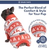 image:imageSpark Paws Dog Pajamas  Stretch Onesie Recovery Full Leg Surgery Suit PJSWinter Wonderland