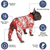 image:imageSpark Paws Dog Pajamas  Stretch Onesie Recovery Full Leg Surgery Suit PJSWinter Wonderland