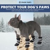 image:imageSpark Paws Dog Rainboots Waterproof Dog Shoes  Gray Camo Size 7Black