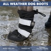 image:imageSpark Paws Dog Rainboots Waterproof Dog Shoes  Gray Camo Size 7Black