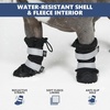 image:imageSpark Paws Dog Rainboots Waterproof Dog Shoes  Gray Camo Size 7Black