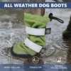 image:imageSpark Paws Dog Rainboots Waterproof Dog Shoes  Gray Camo Size 7Green