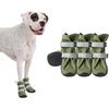 image:imageSpark Paws Dog Rainboots Waterproof Dog Shoes  Gray Camo Size 7Green