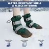 image:imageSpark Paws Dog Rainboots Waterproof Dog Shoes  Gray Camo Size 7Green Camo
