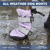 image:imageSpark Paws Dog Rainboots Waterproof Dog Shoes  Gray Camo Size 7Lilac