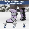 image:imageSpark Paws Dog Rainboots Waterproof Dog Shoes  Gray Camo Size 7Lilac