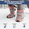image:imageSpark Paws Dog Rainboots Waterproof Dog Shoes  Gray Camo Size 7Pink