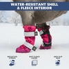 image:imageSpark Paws Dog Rainboots Waterproof Dog Shoes  Gray Camo Size 7Pink Camo