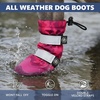 image:imageSpark Paws Dog Rainboots Waterproof Dog Shoes  Gray Camo Size 7Pink Camo