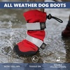 image:imageSpark Paws Dog Rainboots Waterproof Dog Shoes  Gray Camo Size 7Red