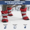 image:imageSpark Paws Dog Rainboots Waterproof Dog Shoes  Gray Camo Size 7Red