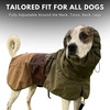 image:imageSpark Paws Dog Raincoat  Waterproof Rain Jacket wHood Full Coverage02  Green Brown Tan