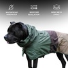 image:imageSpark Paws Dog Raincoat  Waterproof Rain Jacket wHood Full Coverage02  Green Brown Tan