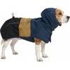 image:imageSpark Paws Dog Raincoat  Waterproof Rain Jacket wHood Full CoverageBlue Gold Black