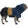 image:imageSpark Paws Dog Raincoat  Waterproof Rain Jacket wHood Full CoverageBlue Gold Black