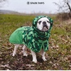 image:imageSpark Paws Dog Raincoat  Waterproof Rain Jacket wHood Full CoverageCamo Green