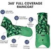 image:imageSpark Paws Dog Raincoat  Waterproof Rain Jacket wHood Full CoverageCamo Green