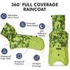 image:imageSpark Paws Dog Raincoat  Waterproof Rain Jacket wHood Full CoverageCamo Lime