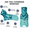 image:imageSpark Paws Dog Raincoat  Waterproof Rain Jacket wHood Full CoverageCamo Teal