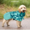 image:imageSpark Paws Dog Raincoat  Waterproof Rain Jacket wHood Full CoverageCamo Teal
