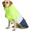 image:imageSpark Paws Dog Raincoat  Waterproof Rain Jacket wHood Full CoverageNeon White Navy Blue