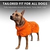 image:imageSpark Paws Dog Raincoat  Waterproof Rain Jacket wHood Full CoverageOrange